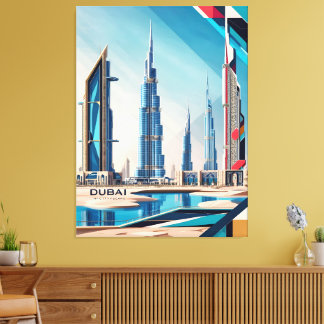 Toile Dubaï Skyline Dream