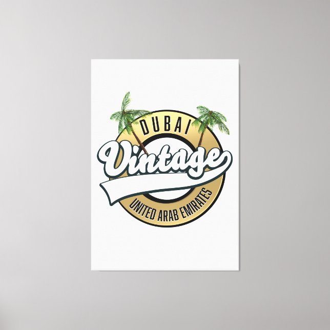 Toile Dubaï Vintage Émirats arabes unis  (Recto)
