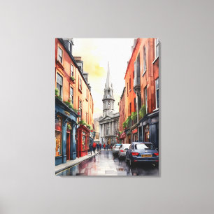 Toile Dublin watercolor