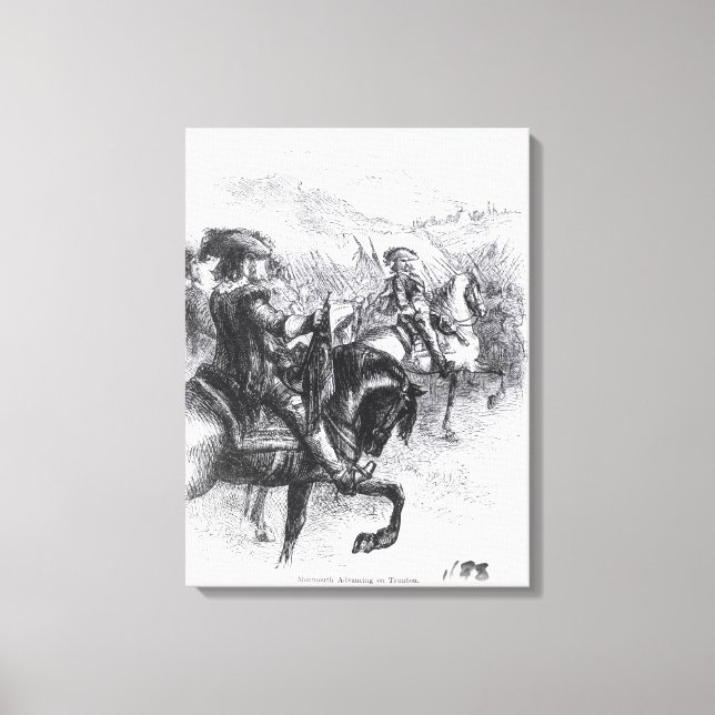 Toile Duc de Monmouth Avance sur Taunton (Recto)