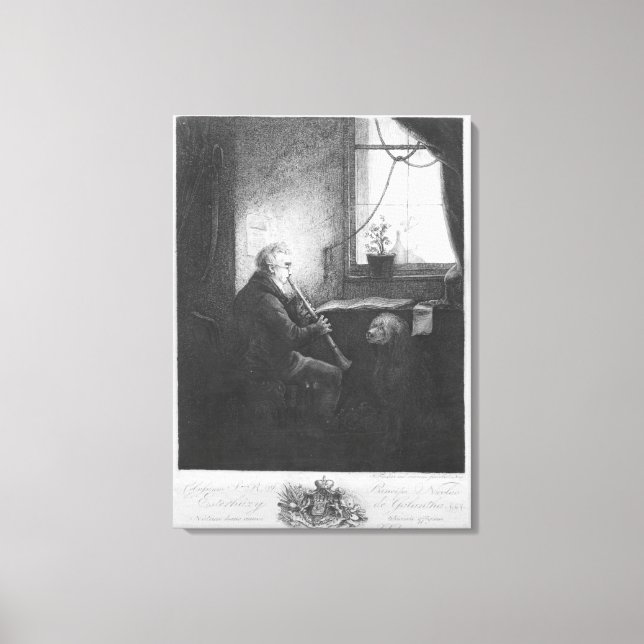 Toile Duc Esterhazy Jouer le Clarinet, 1809 (Recto)