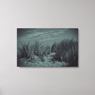 Toile Dunes noires et blanches