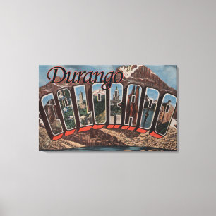 Toile Durango, le Colorado - grandes scènes de lettre