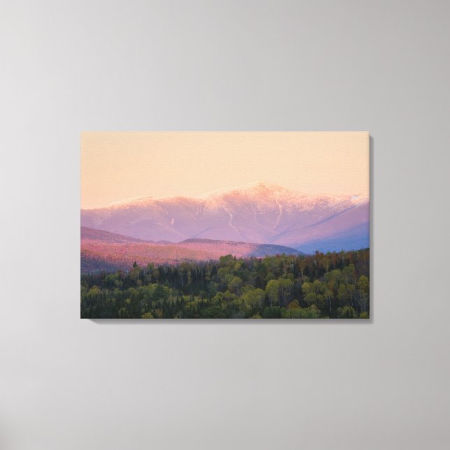 Toile Dusk et Mount Washington dans le nouveau Hampshire (Recto)
