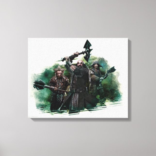 Toile Dwalin, Nori et Bofur Graphic (Recto)
