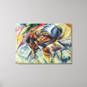 Toile Dynamisme d'un cycliste (ciclista de Dinamismo di