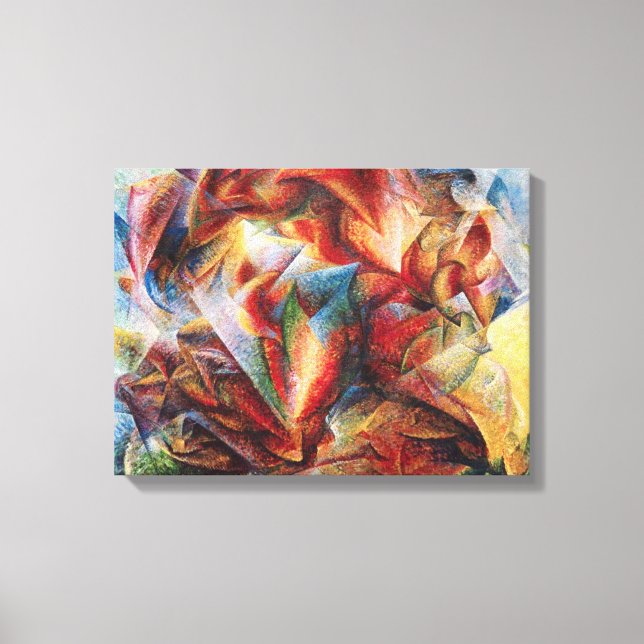 Toile Dynamisme D'Un Joueur De Football Par Umberto Bocc (Recto)