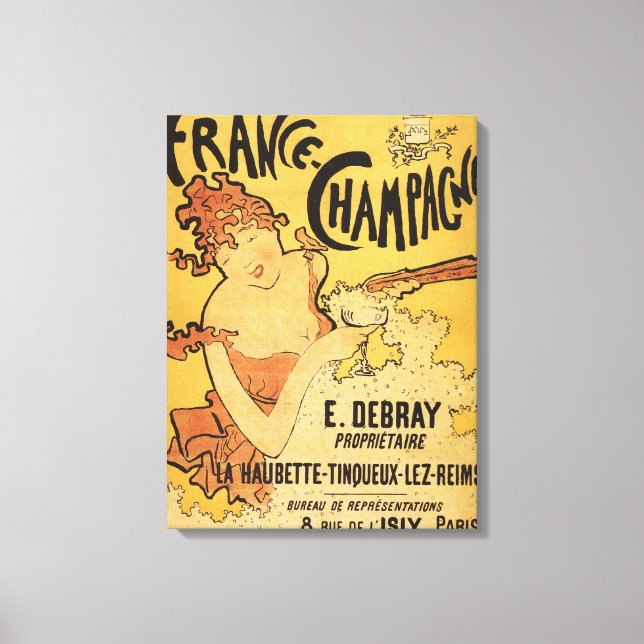 Toile E. Debray Champagne Publicité (Recto)