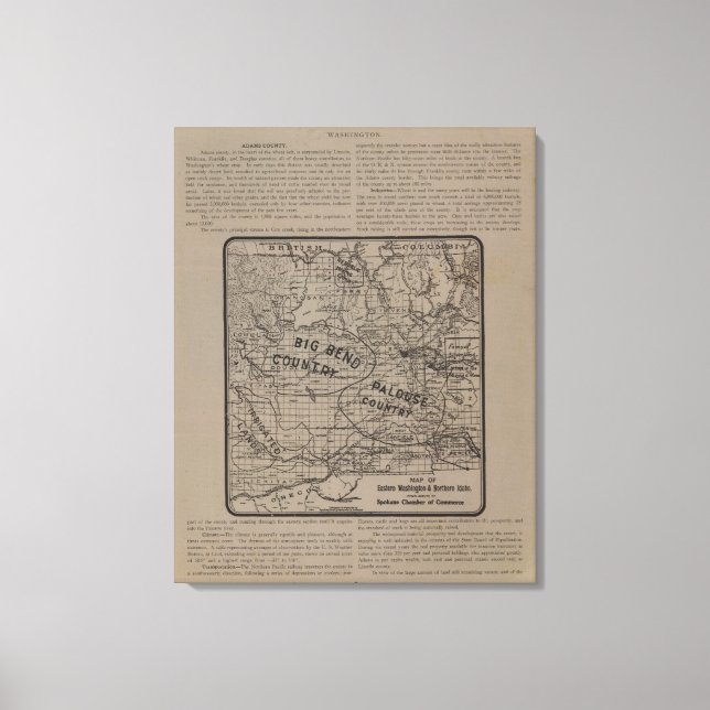 Toile E Washington, N. Idaho (Recto)