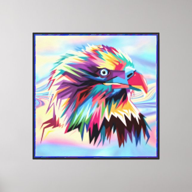 Toile Eagle Head Prismatic Design-80590 (Recto)