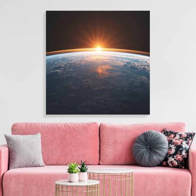 Toile Earth View From Space | Blue Planet Astronaut  (Insitu(Salon))