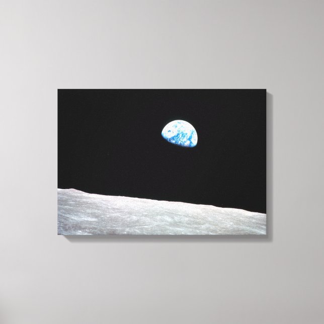 Toile Earthrise - La perspective lunaire (Recto)