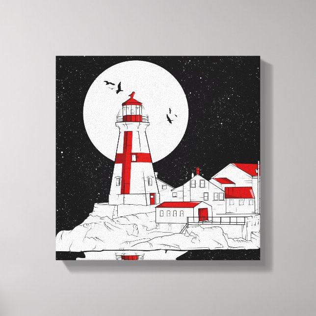 Toile East Quoddy Head Phare plat (Recto)