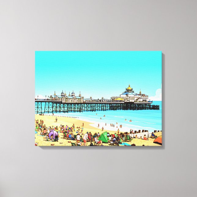 Toile Eastbourne Pier view canvas print (Recto)