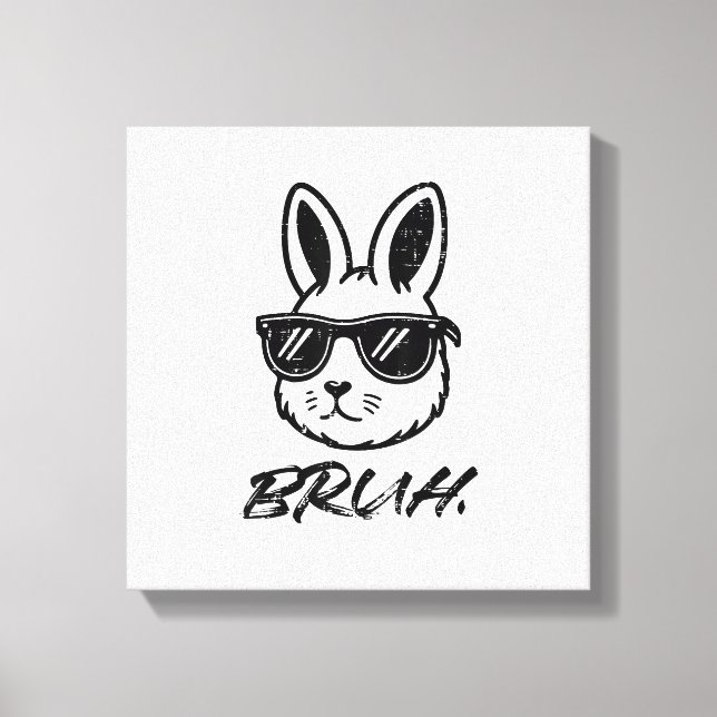Toile Easter Bruh Bunny Sunglasses Funny Meme Men Boys K (Recto)