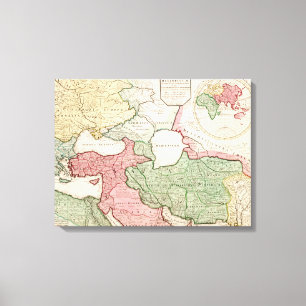 Toile EastPanoramic moyen MapMiddle est