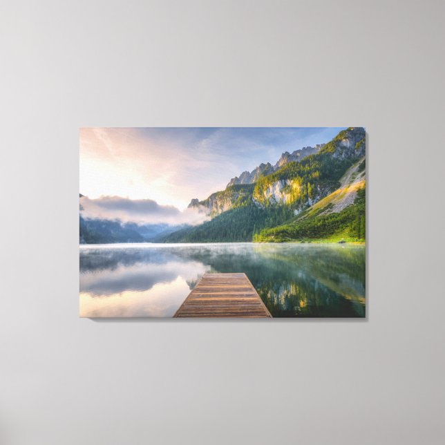 Toile Eau | Azure Alpine Lake, Autriche (Recto)