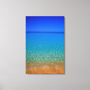 Toile Eau bleue, îles Exuma, Bahamas.