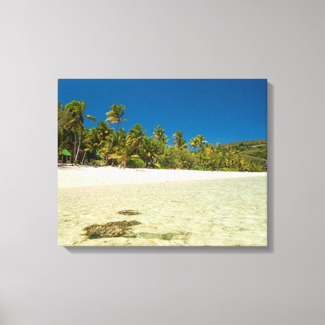 Toile Eau limpide sur une plage tropicale (Recto)