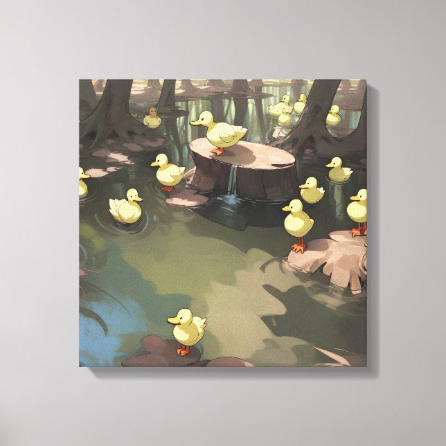 Toile Eaux Quacktastic (AI) (Recto)