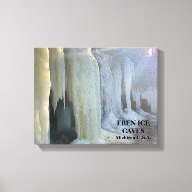 TOILE EBEN ICE CAVES MICHIGAN U.S.A. CANVAS IMPRIMER (Recto)