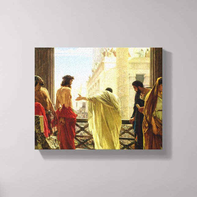 Toile Ecce homo, 1871 par Antonio Ciseri (Recto)