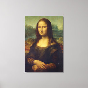 Toile Échelle grandeur de la peinture de Mona Lisa dans