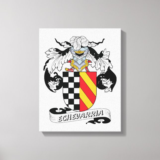 Toile Echevarria Family Crest (Recto)