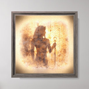 Toile Écho du pharaon aquarelle Égypte ancienne