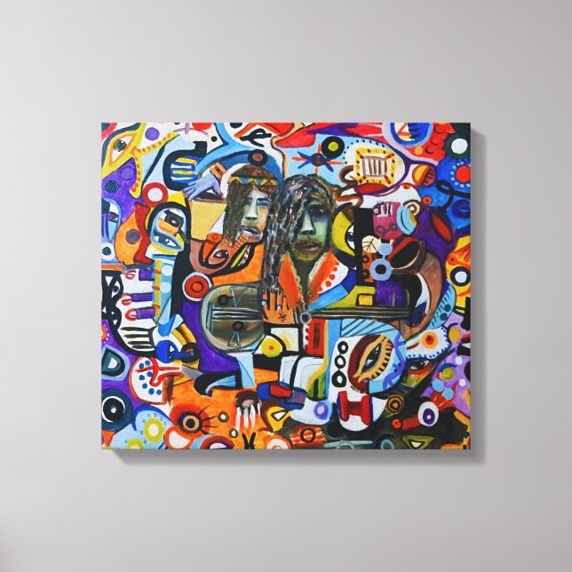 Toile Echoes of a Face (Recto)