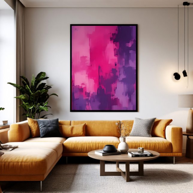 Toile Échos de Magenta (Créateur téléchargé)