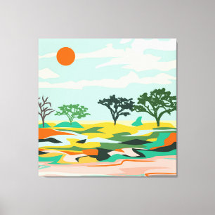 Toile Échos du Sahara