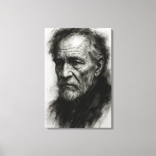 Toile Échos du temps - Résilience silencieuse de l'aîné