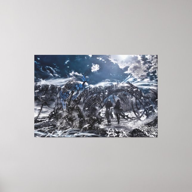 Toile Échos d'une machine oubliée (Recto)