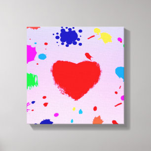 Toile Éclaboussure de couleurs