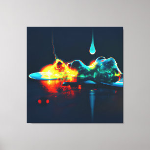 Toile Éclairage Liquide