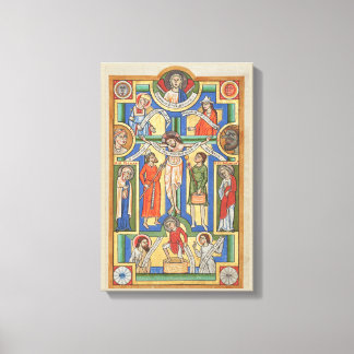 Toile Éclairage médiéval crucifié Jésus