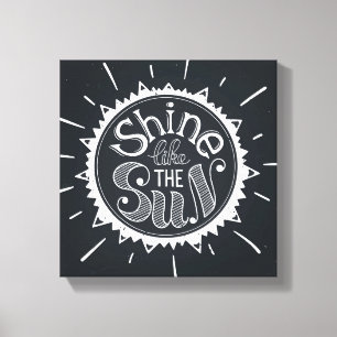 Toile Éclat comme The Sun
