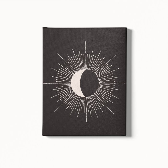 Toile Éclipse de la lune Abstraite (Créateur téléchargé)