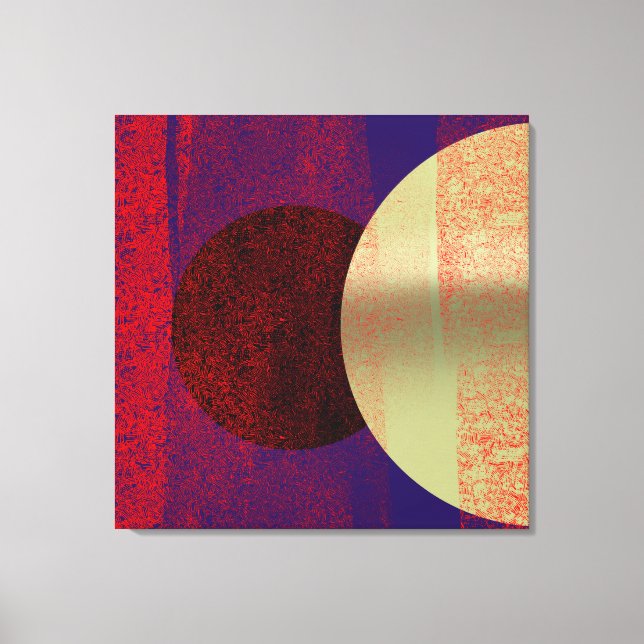 Toile Éclipse lunaire - Abstrait (Recto)