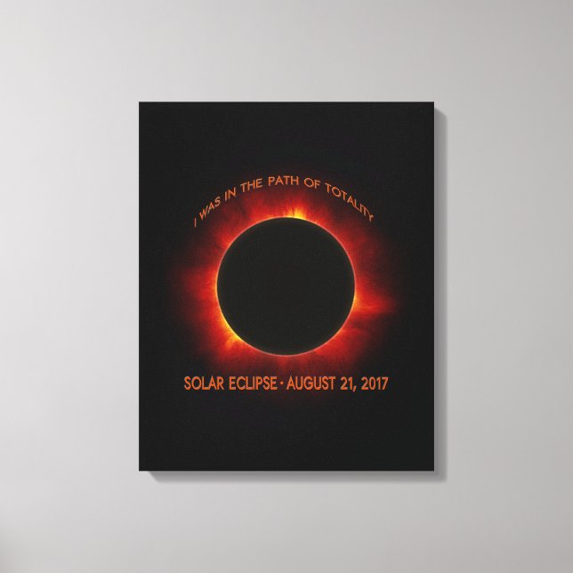 Toile Éclipse solaire (Recto)