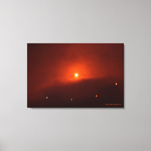Toile Éclipse solaire sur Somerset, 2015