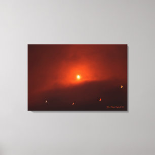 Toile Éclipse solaire sur Somerset, 2015
