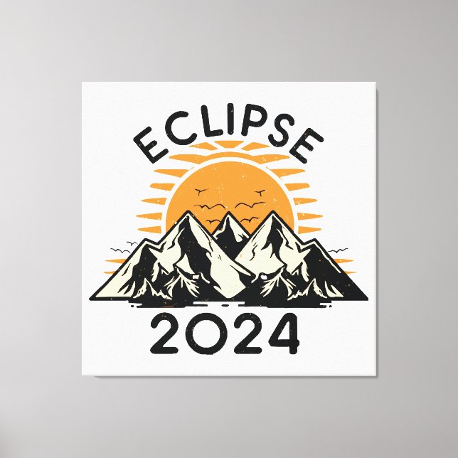 Toile Éclipse solaire totale 2024 (Recto)
