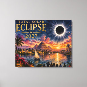 Toile Éclipse solaire totale de 2027 en Égypte