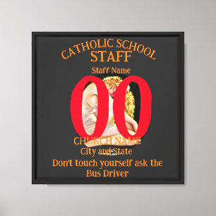 Toile École catholique FW FV HG Ne vous touchez pas