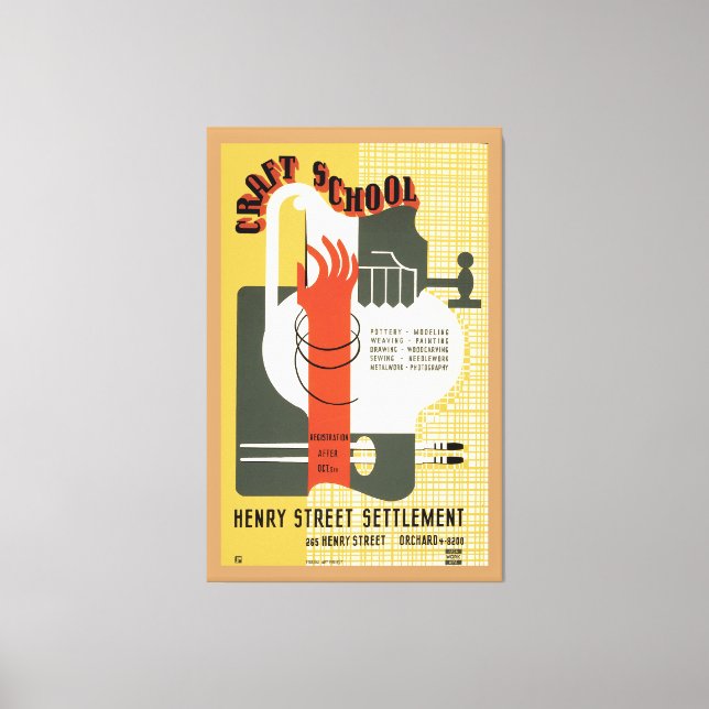 Toile École d'artisanat (Recto)