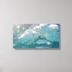 Toile ÉCOLE DE POISSON SUR CANVAS 20 "x 16"