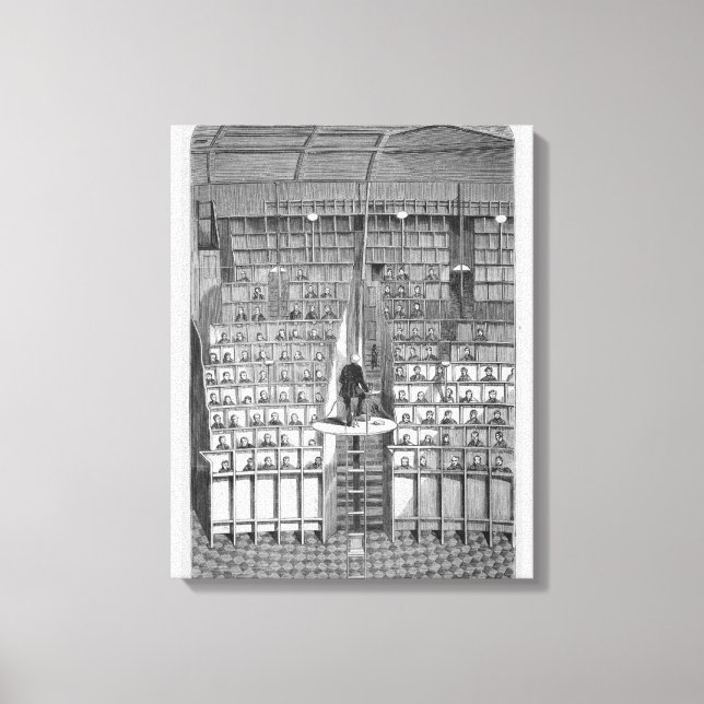 Toile École pour adultes dans la chapelle, sur le systèm (Recto)