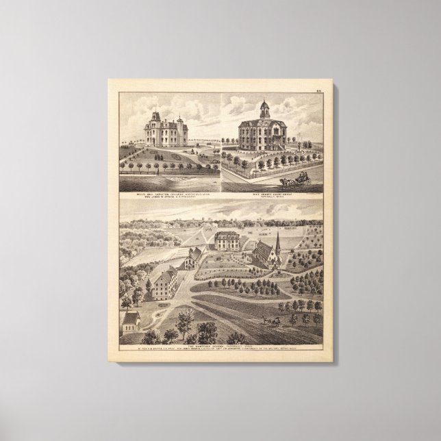 Toile École Shattuck, Faribault Willis Hall, Minnesota (Recto)